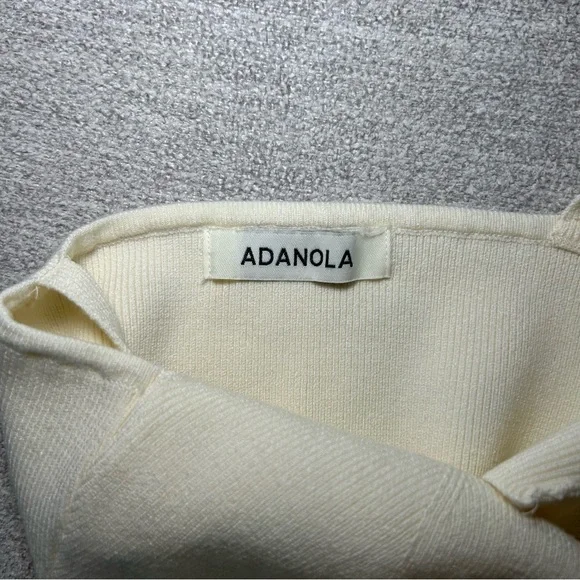 Adanola Crop Top and Biker Shorts Set Cream Size Small - Picture 5 of 14